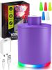Purple Mini Hookah Pump Hookah Starter with 1000 mAh Rechargeable Battery Electric Hookah Starter Vacuum Kit with Led Light