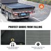 VEVOR Dump Truck Mesh Tarp, 7 x 22 ft, PVC Coated Black Heavy Duty Cover with 5.5" 18oz Double Pocket, Brass Grommets