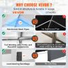 VEVOR Carport, 12 x 20 ft Heavy Duty Car Canopy with Roll-up Ventilated Windows, Extra Large Portable Garage with Removable Sidewalls
