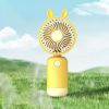 1pc; Cartoon Handheld Small Fan; Usb Portable Mini Rechargeable Silent Large Wind Fan