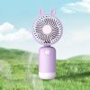 1pc; Cartoon Handheld Small Fan; Usb Portable Mini Rechargeable Silent Large Wind Fan
