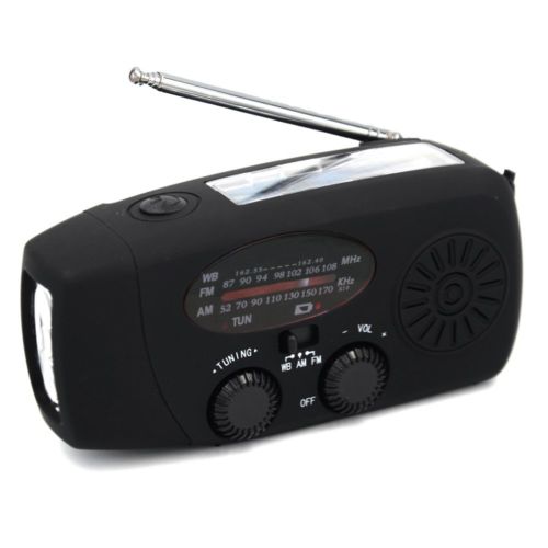 Multifunctional Hand Radio Solar Crank Dynamo Powered AM/FM/WB/NOAA Weather Radio Use Emergency LED Flashlight and Power Bank Multifunctional Hand Radio Solar Crank Dynamo Powered AM/FM/WB/NOAA Weather Radio Use Emergency LED Flashlight and Power Bank