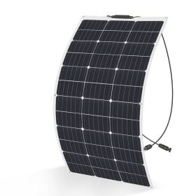Xinpuguang 100 W flexible solar panel kit complete 12 v 100 watt 120w 200w camping Home Yacht RV Caravan Boat Battery Charger (Color: 19.8V 100W)