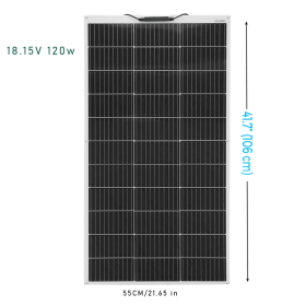 Xinpuguang 100 W flexible solar panel kit complete 12 v 100 watt 120w 200w camping Home Yacht RV Caravan Boat Battery Charger (Color: 18.15V 120w)