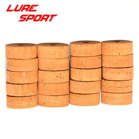 LureSport 20pcs AA Grade Cork Ring Rubber Cork Ring 1 1/4" x 1/2" x1/4' Rod Building Component Repair DIY Accessory (default: default)