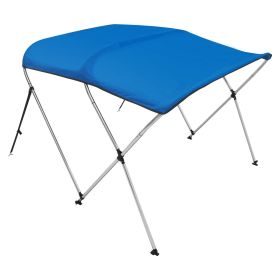 VEVOR 3 Bow Bimini Top Boat Cover, 900D Polyester Canopy with 1" Aluminum Alloy Frame, Waterproof and Sun Shade, Includes Storage Boot, 4 Straps (default: default)