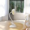 Portable Clip-on Push-pull Fan 3 Speed Setting Flexible Bendable USB Rechargeable Operation Silent Desktop Fan Desktop Mini Small Fan