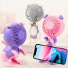 1pc Mini Dog Portable Handheld Battery Operated Fan Desk Fan; USB Rechargeable Battery Operated Fan; 3 Speeds Silent Desk Fan Mini Small Fan