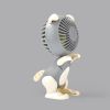 1pc Mini Dog Portable Handheld Battery Operated Fan Desk Fan; USB Rechargeable Battery Operated Fan; 3 Speeds Silent Desk Fan Mini Small Fan